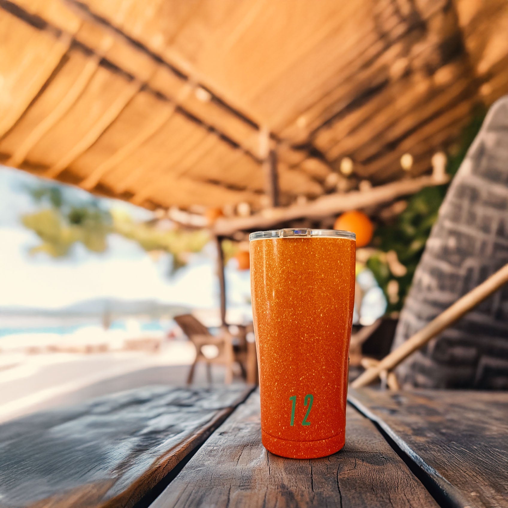 20 oz. Tumbler | Glitter Orange - SIC Lifestyle